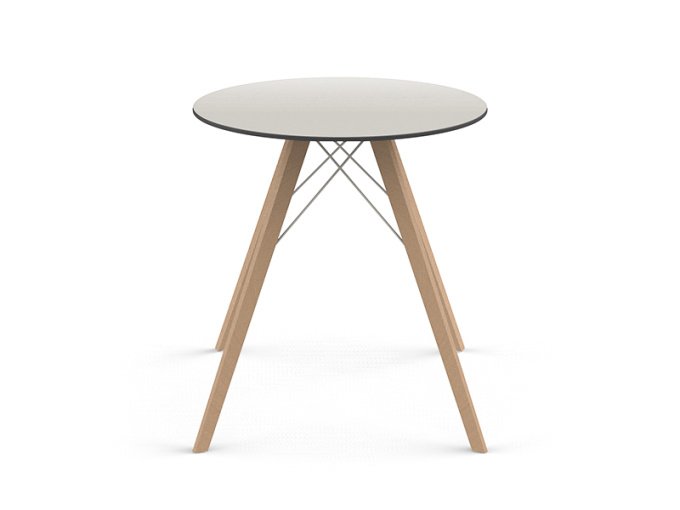 Стол Faz wood dining table ø70x74