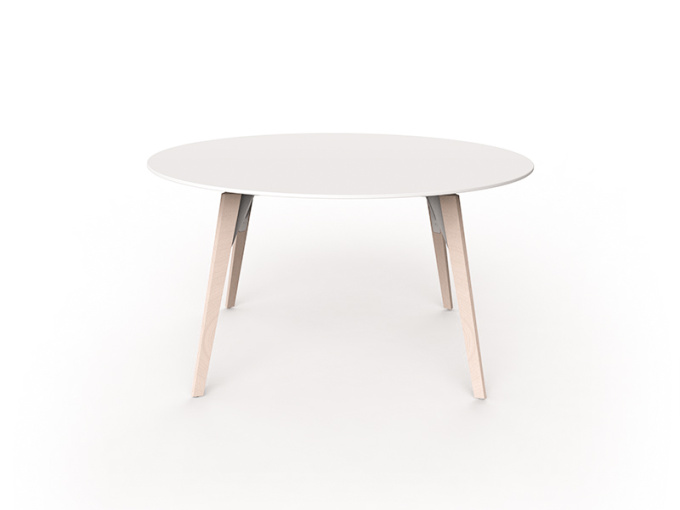 Стіл Faz wood high table ø140x74