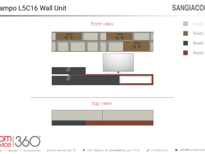 Настенный блок Lampo L5C16