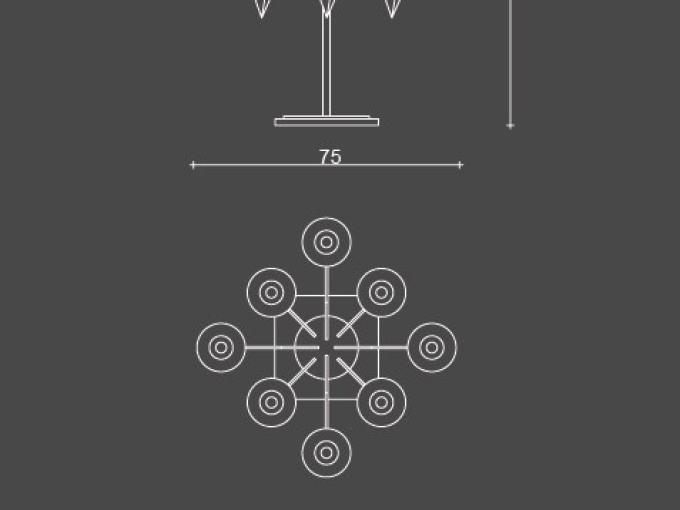 Лампа 1740/FLAMBEAUX