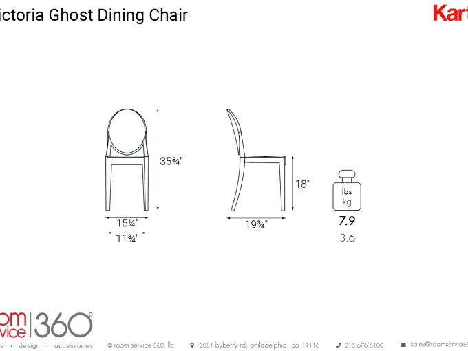 Стул Victoria Ghost  