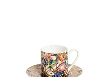 Чашка    Golden Flowers cup and saucer coffee set 