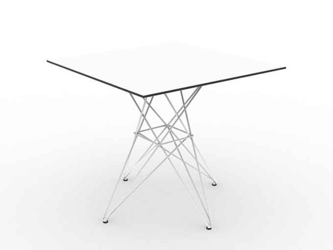Стол Faz table stainless base 80x80