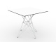Стол Faz table stainless base 80x80 Стол Faz table stainless base 80x80