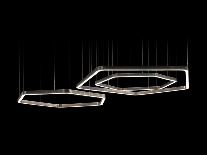 Потолочный светильник Light ring horizontal polygonal