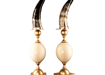 Украшение для стола Horn And Ostrich Eggshell